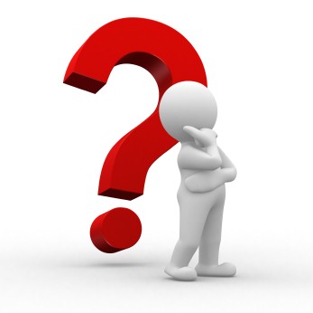 mannequin in front of a question mark